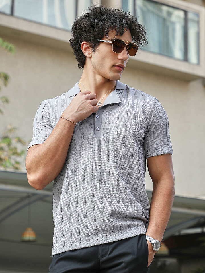 Wicker-Tactitle Polo T-Shirt