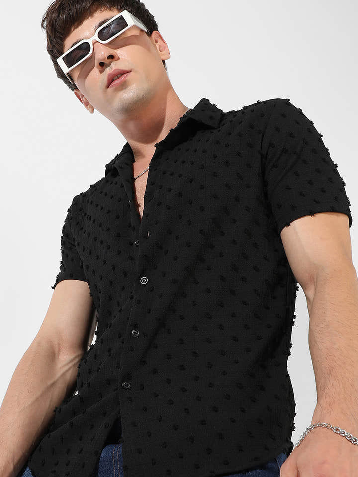 Self-Design Pom-Pom Shirt