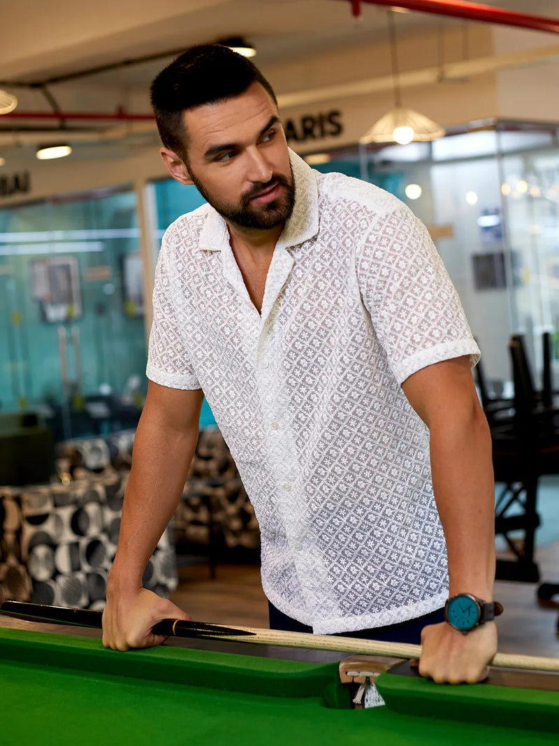 Floral Embroidered Shirt