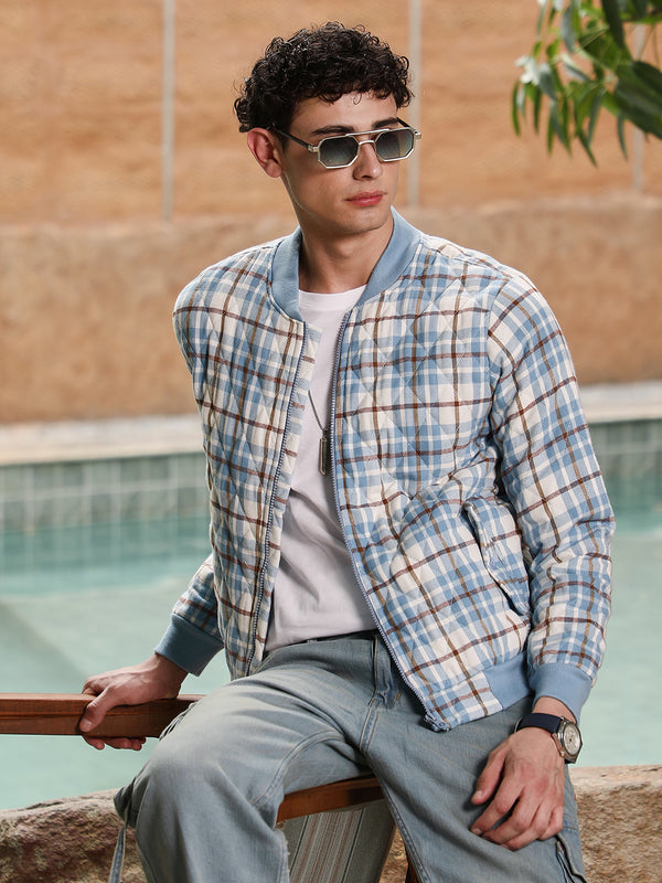 Tartan Plaid Bomber Jacket