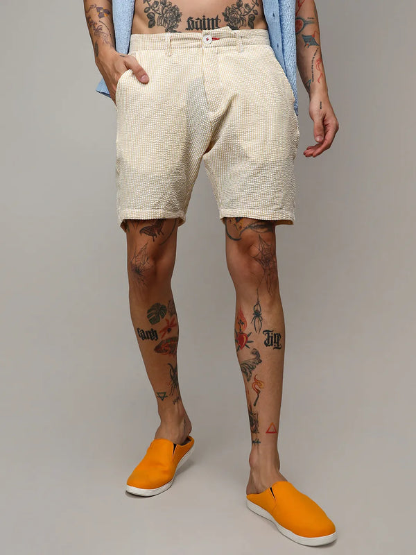 Seersucker Stripe Shorts