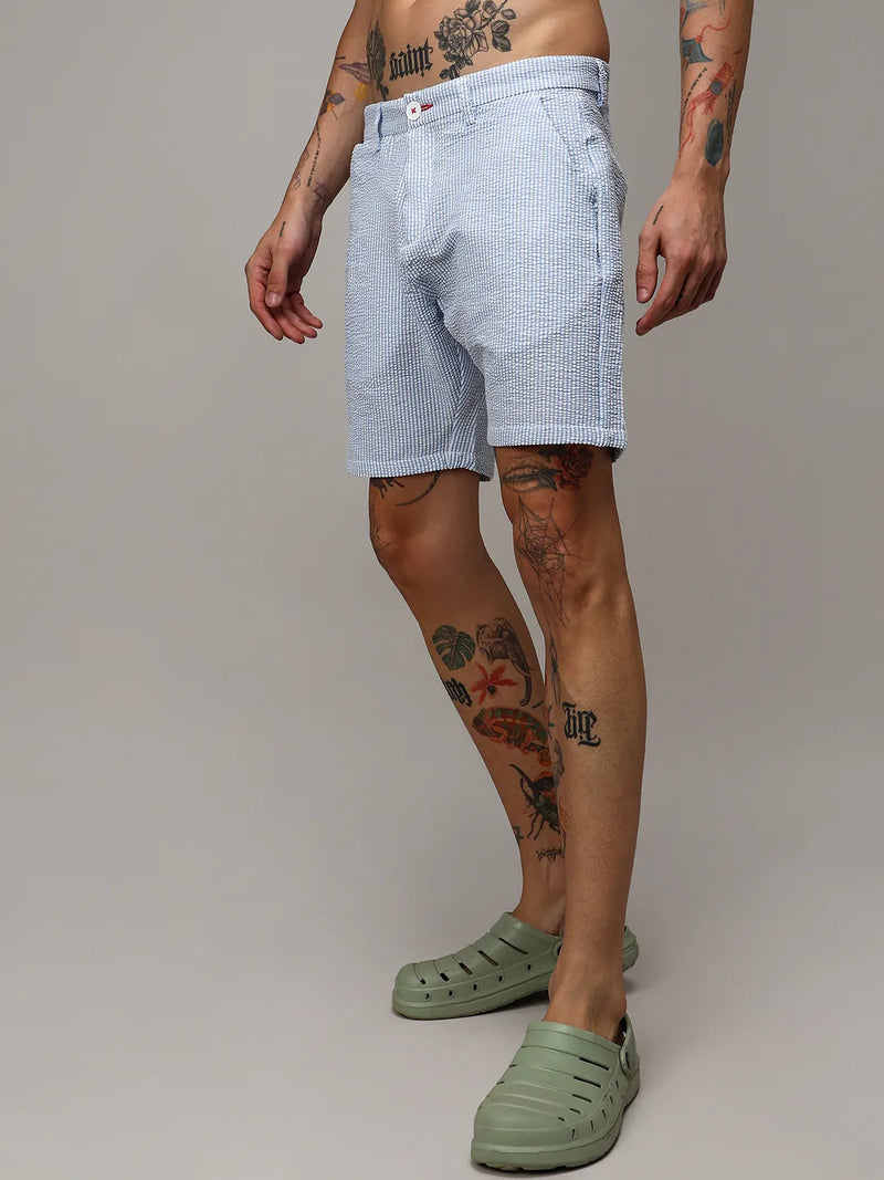 Seersucker Stripe Shorts