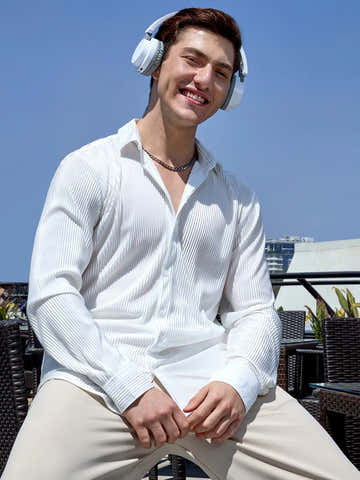 Pleat-Creased Shirt