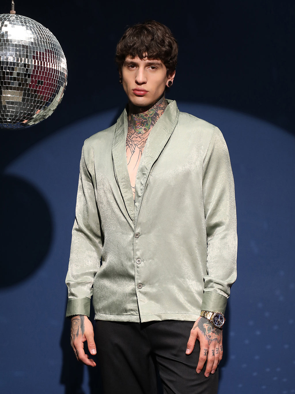 Shawl Collar Shirt