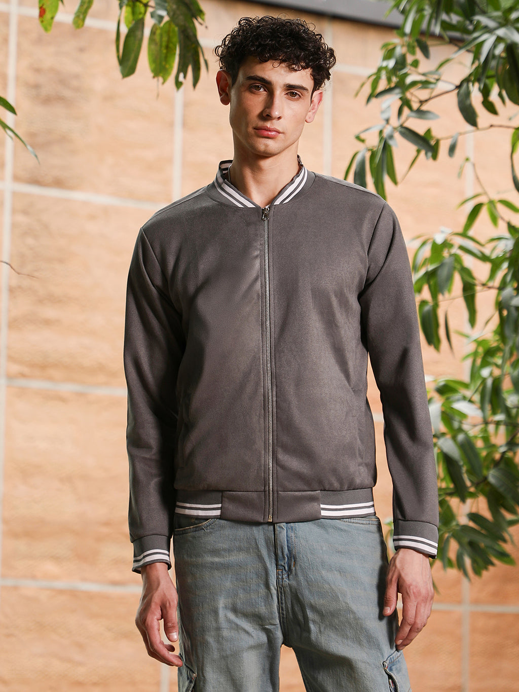 Zip-Front Baseball Jacket