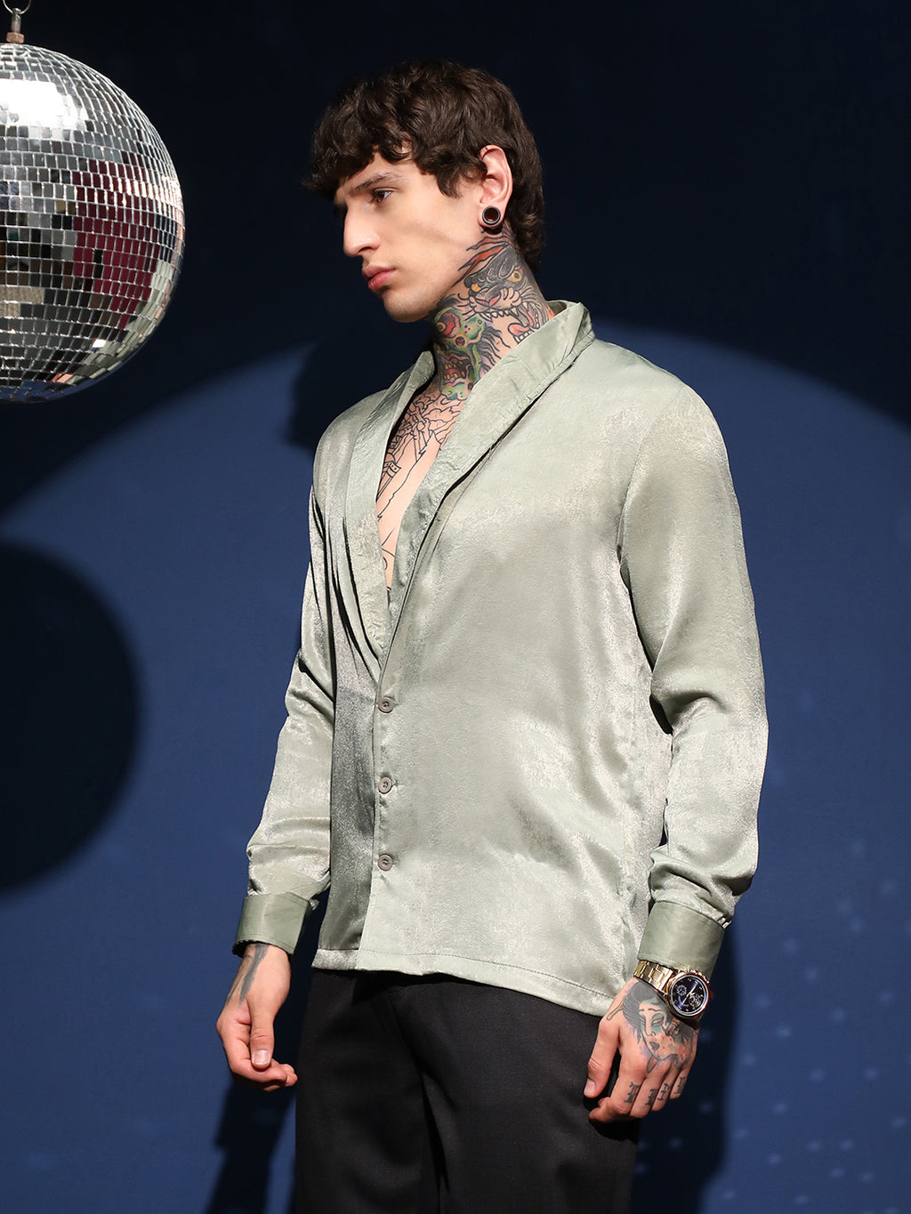 Shawl Collar Shirt