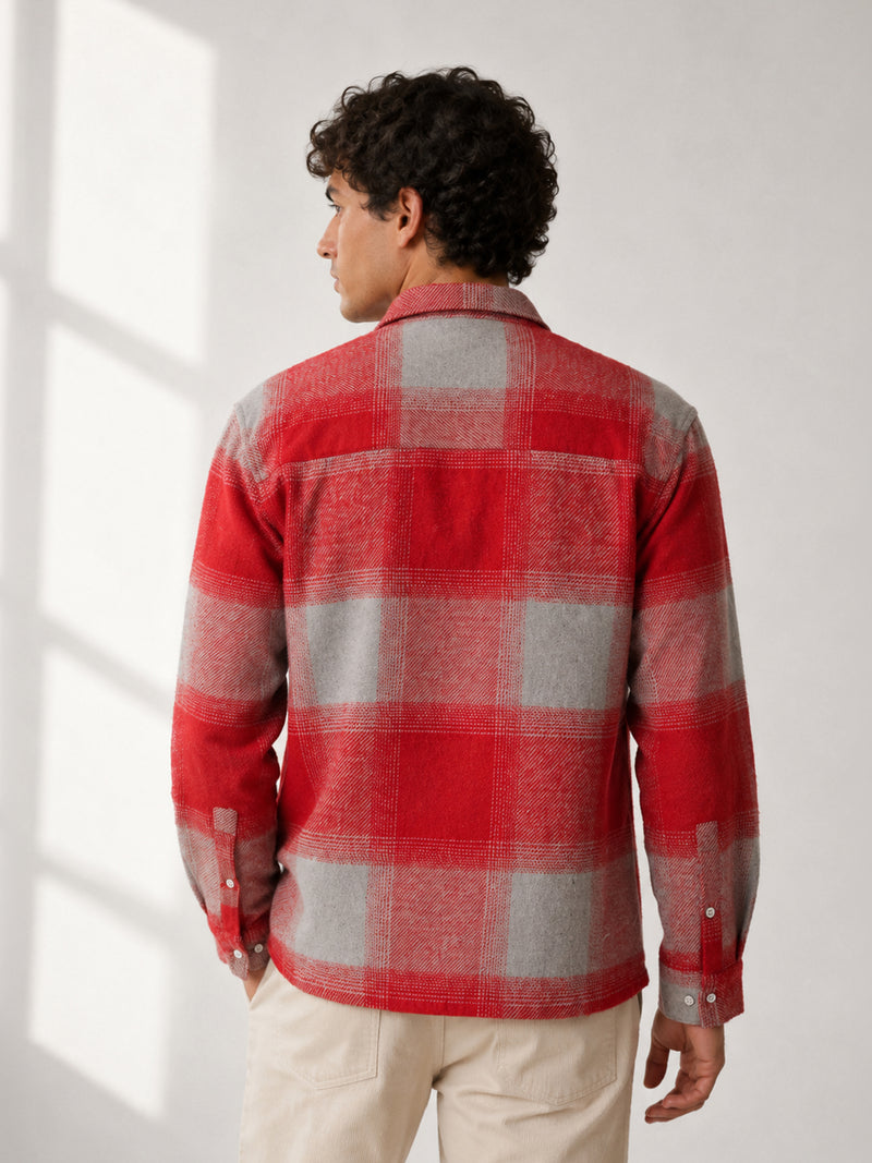 Vignette-Checkered Oversized Shirt