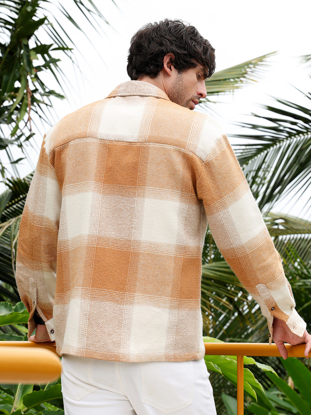 Vignette-Checkered Oversized Shirt