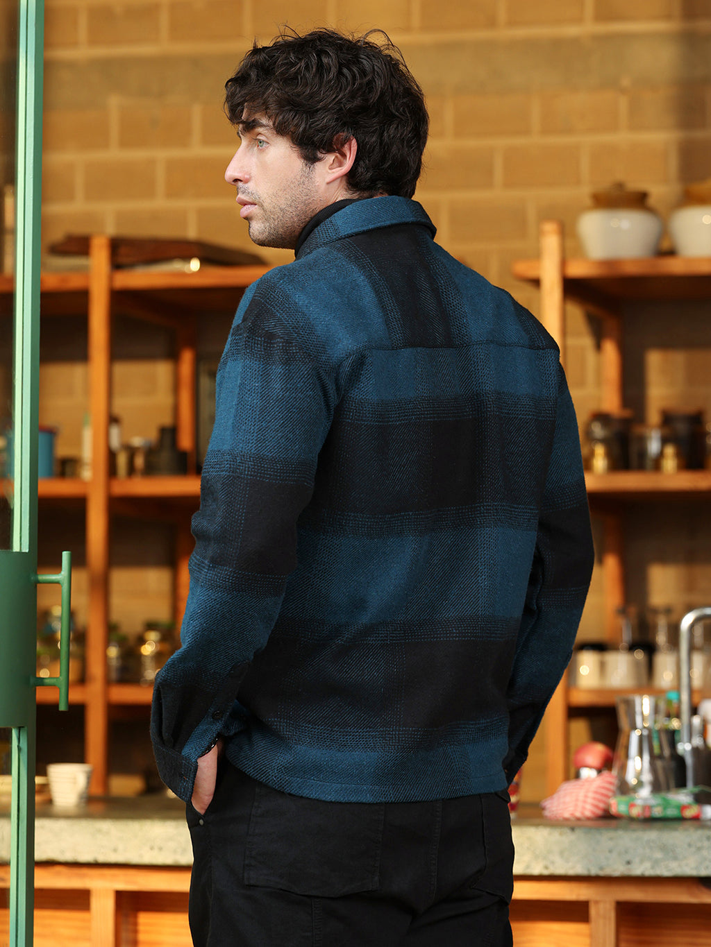 Vignette-Checkered Oversized Shirt