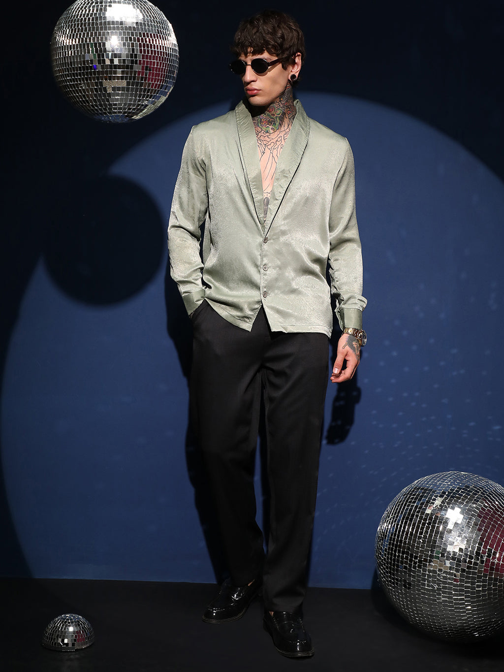 Shawl Collar Shirt