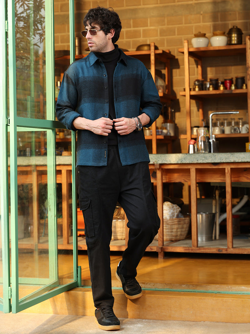 Vignette-Checkered Oversized Shirt