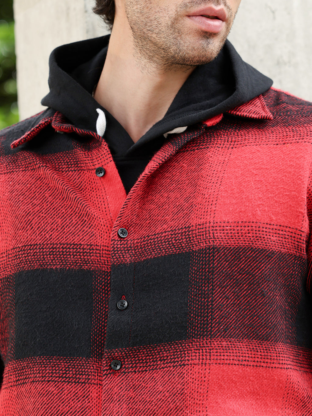 Vignette-Checkered Oversized Shirt