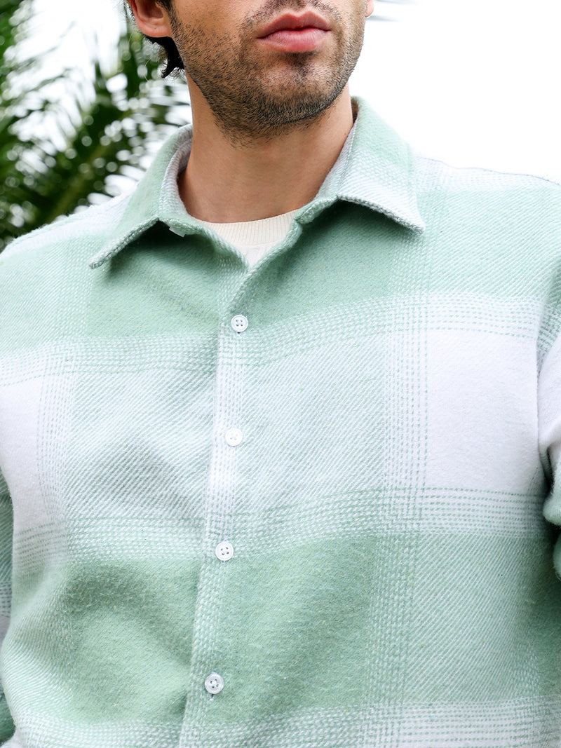 Vignette-Checkered Oversized Shirt