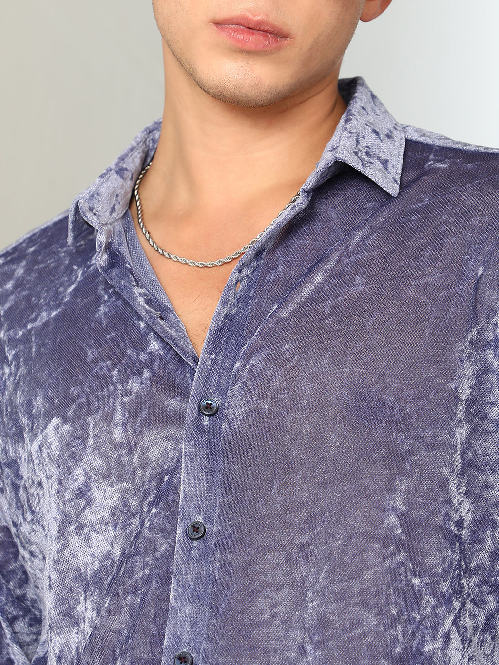 Solid Velvet Shirt