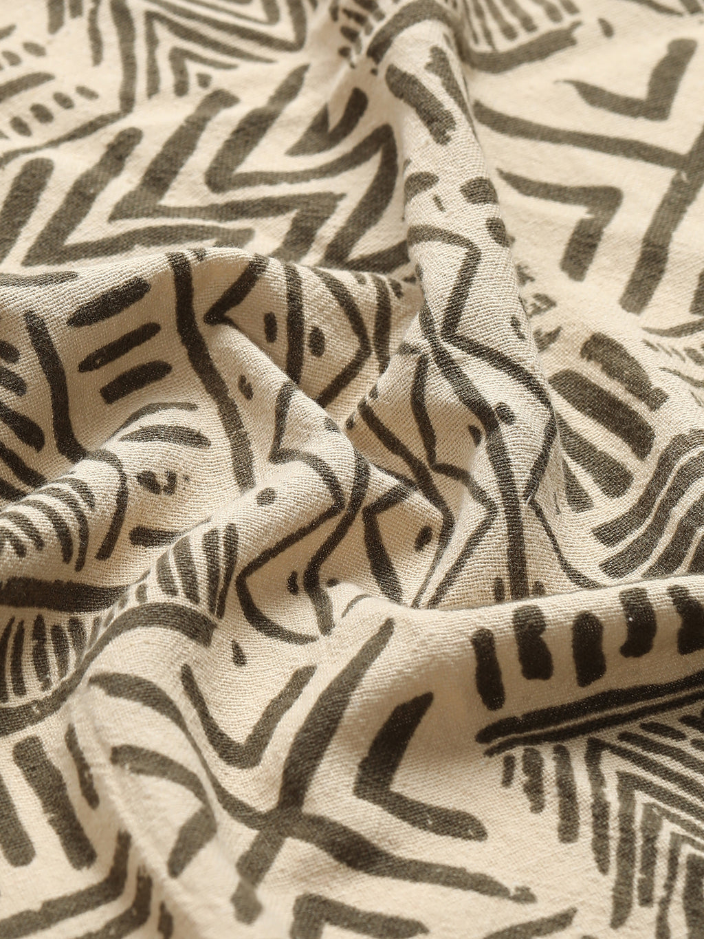 CAHOOT Men's Beige Tribal Printed Cotton Regular Fit Shirt - view 7