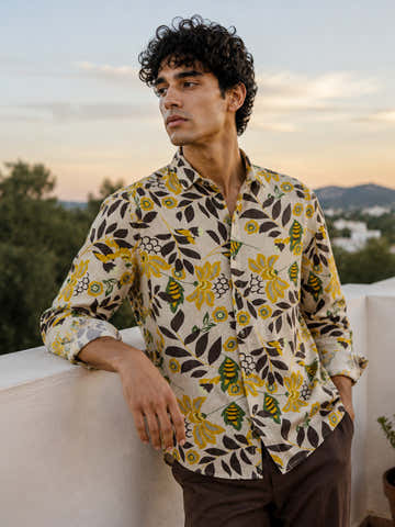 Printed Cotton Regular Fit Shirt