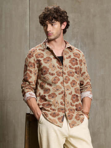 Floral Printed 100% Cotton Shirt