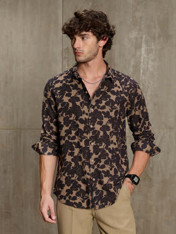 Floral Printed 100% Cotton Shirt