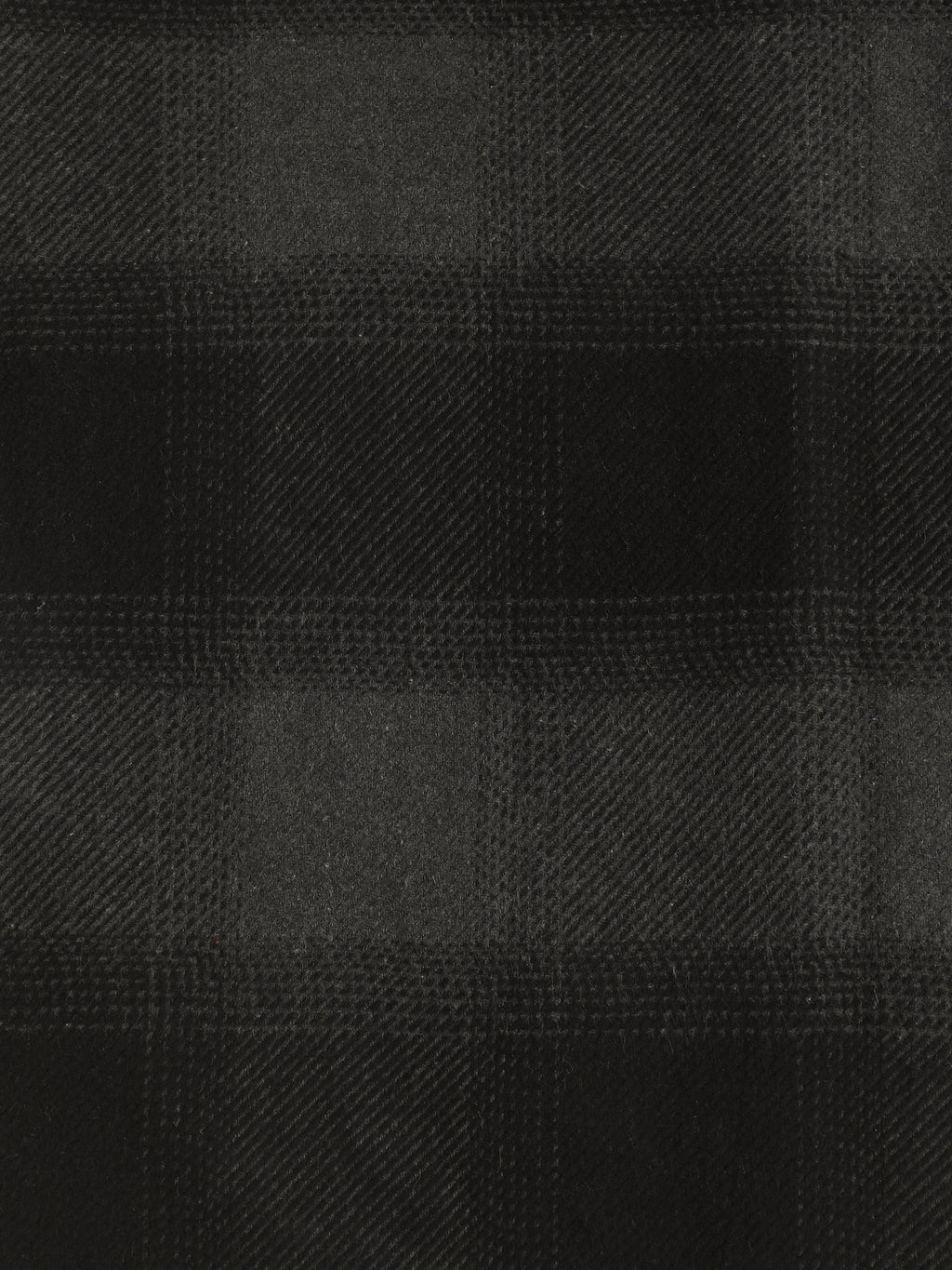 Charcoal & Black Check Flannel Overshirt