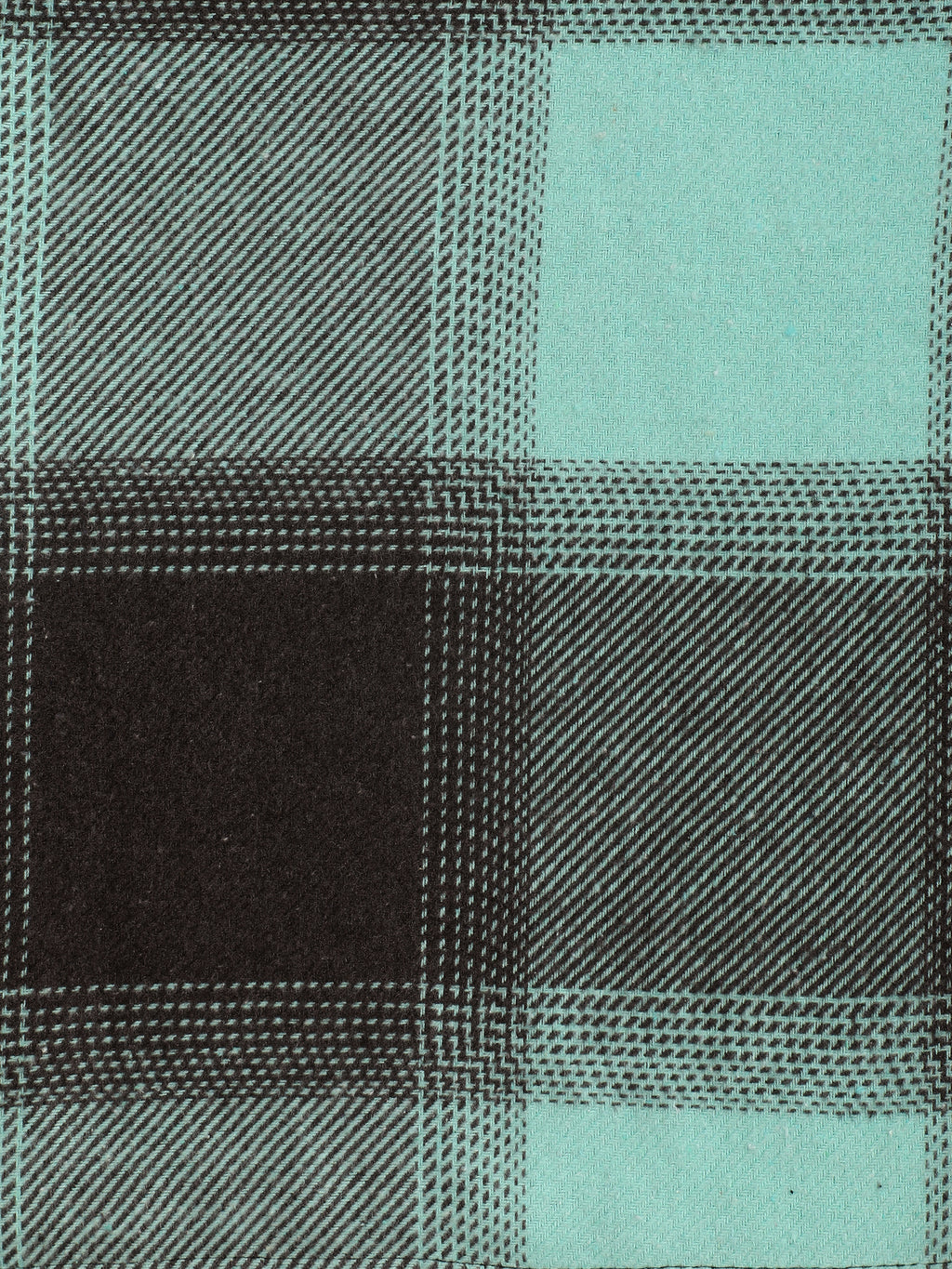 Mint & Charcoal Check Flannel Overshirt