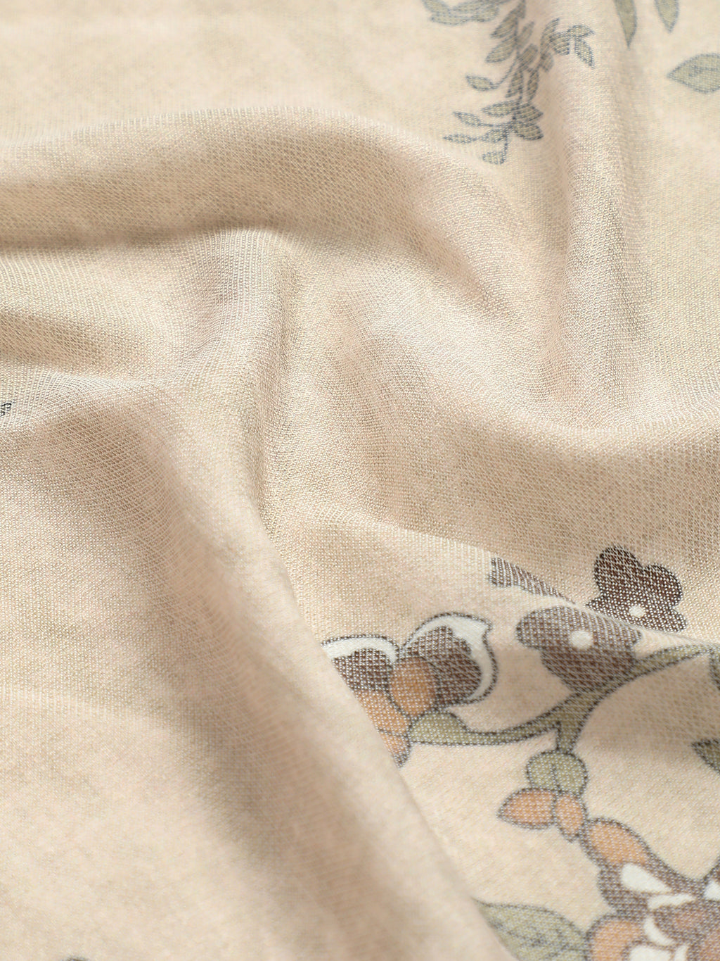 CAHOOT Men's Beige Floral Printed Rayon Regular Fit Shirt - view 7