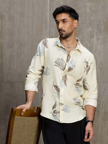 Botanical Printed Regular Fit Shirt