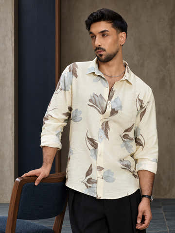 Botanical Printed Regular Fit Shirt