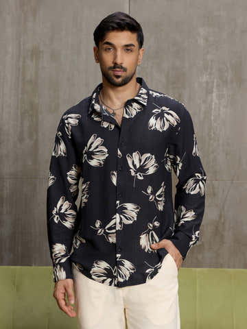 Botanical Printed Regular Fit Shirt