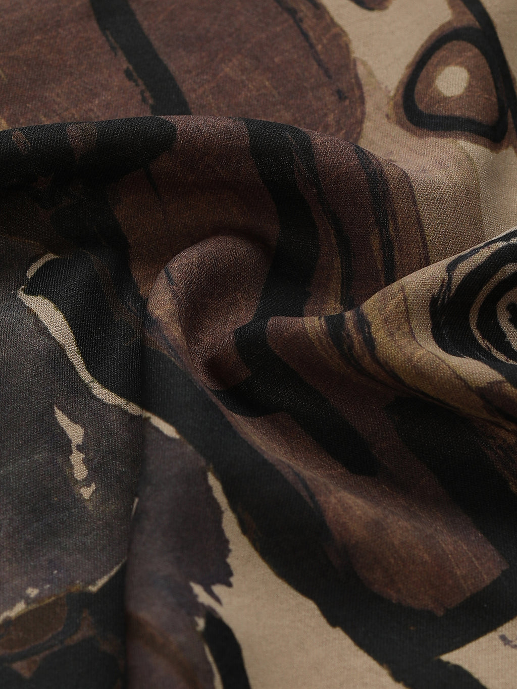 CAHOOT Men's Brown Abstract Printed Regular Fit Shirt - view 7