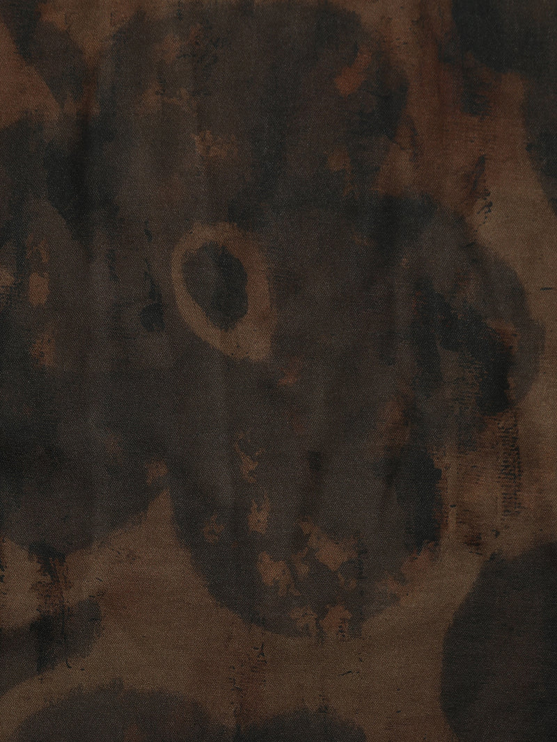 CAHOOT Men's Brown Washed Abstract Printed Regular Fit Shirt - view 6