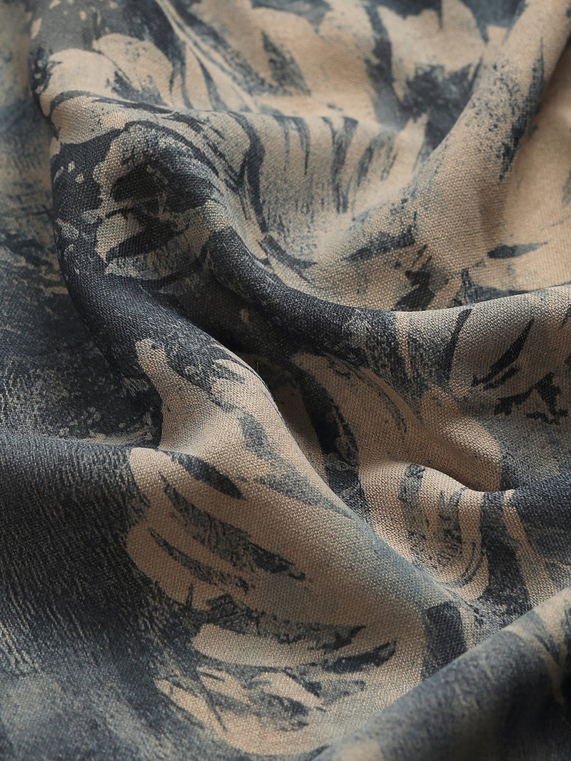 CAHOOT Men's Grey Floral Printed Regular Fit Shirt - view 7