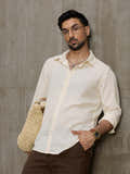 Cream Hemp Oversized Fit Shirt (selected)