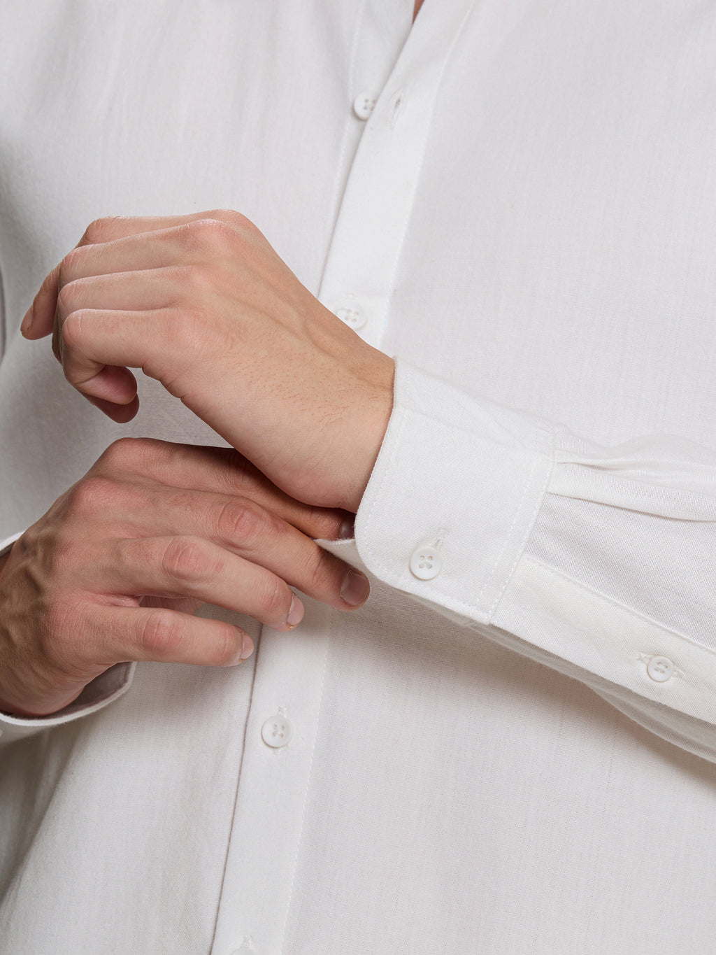 Cahoot Men's White Oxford Cotton Regular Fit Shirt - view 8
