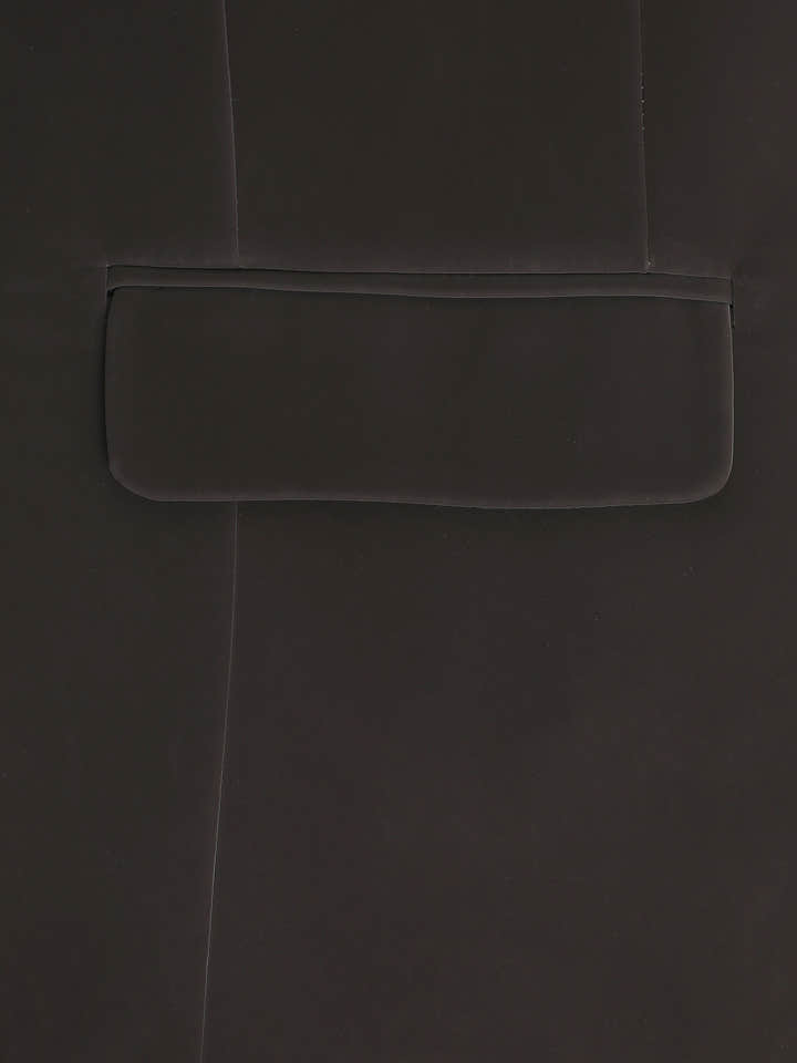 CAHOOT Men's Charcoal Grey Single-Breasted Blazer With Double Flap Pockets - view 7