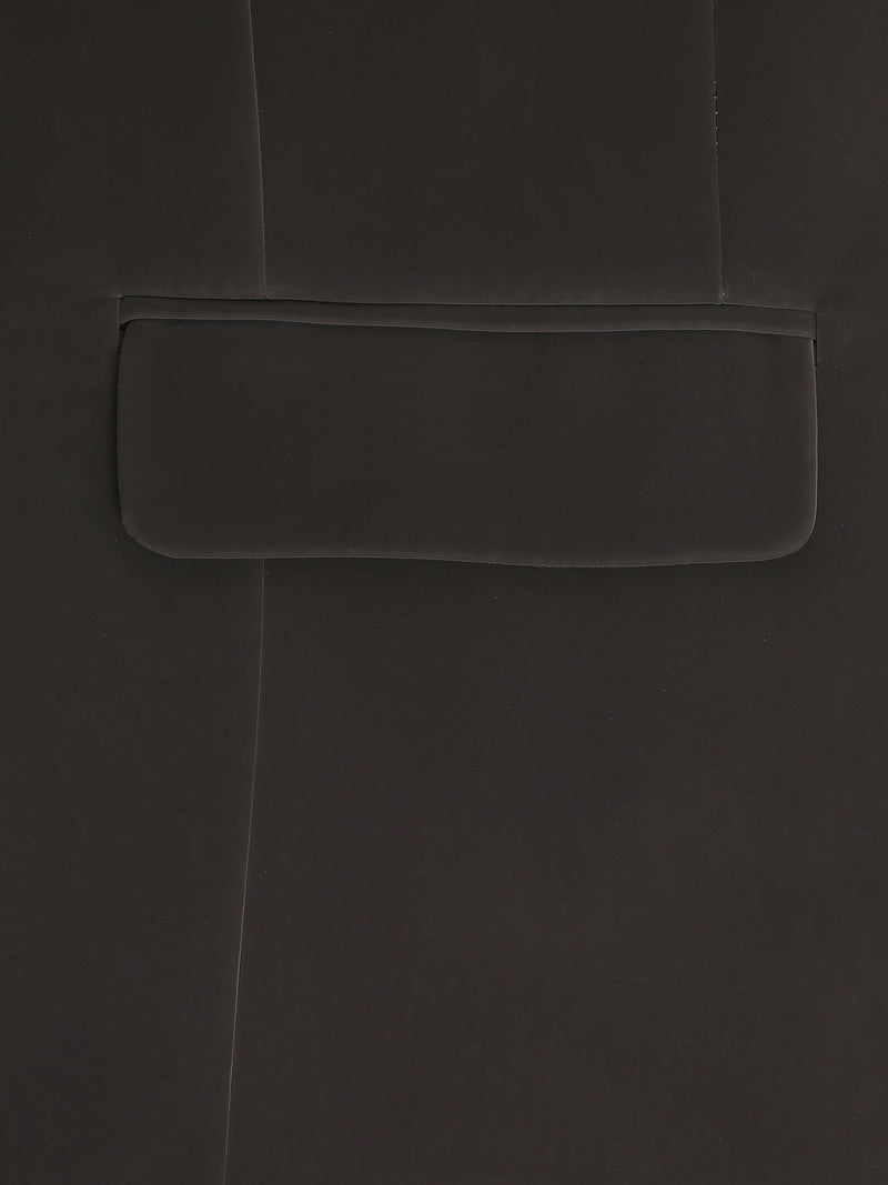 CAHOOT Men's Charcoal Grey Single-Breasted Blazer With Double Flap Pockets - view 7