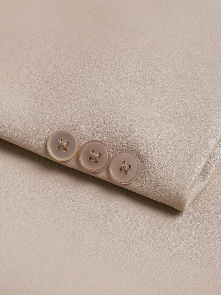 CAHOOT Men's Off-White Single-Breasted Blazer With Double Flap Pockets - view 8