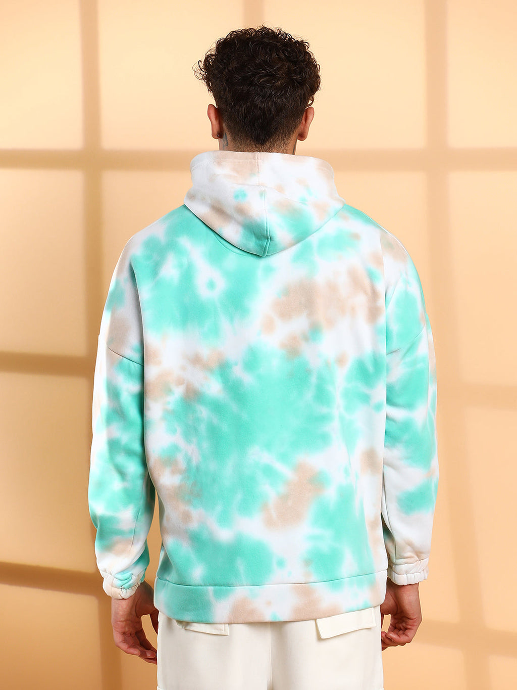 Tie-Dye Oversized Hoodie With Kangaroo Pocket
