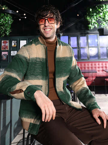 Zip-Front Buffalo Bomber Jacket