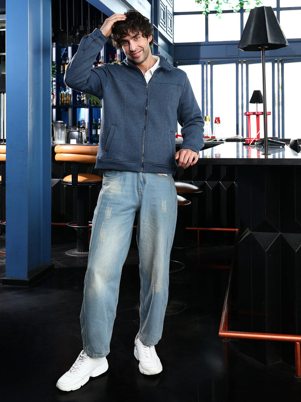 Panel-Stitch Knit Jacket
