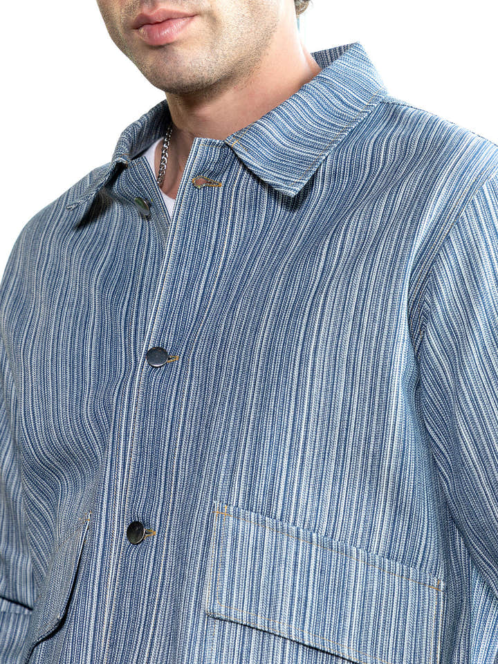 Relaxed Jacquard-Denim Jacket