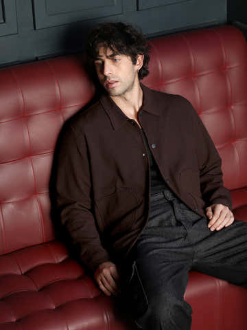 Crease-Tactile Panelled Jacket