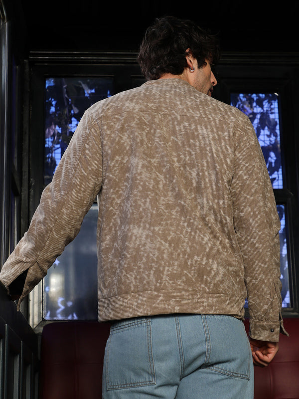 Faded-Corduroy Rider Jacket