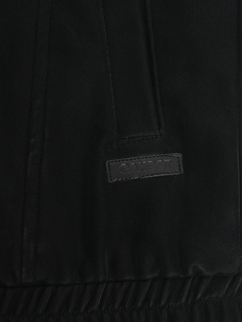 Cahoot Men's Black Faux Leather Lined Biker Jacket - view 8