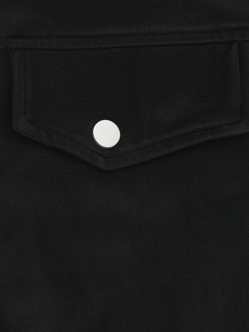Cahoot Men's Black Faux Leather Lined Biker Jacket - view 9