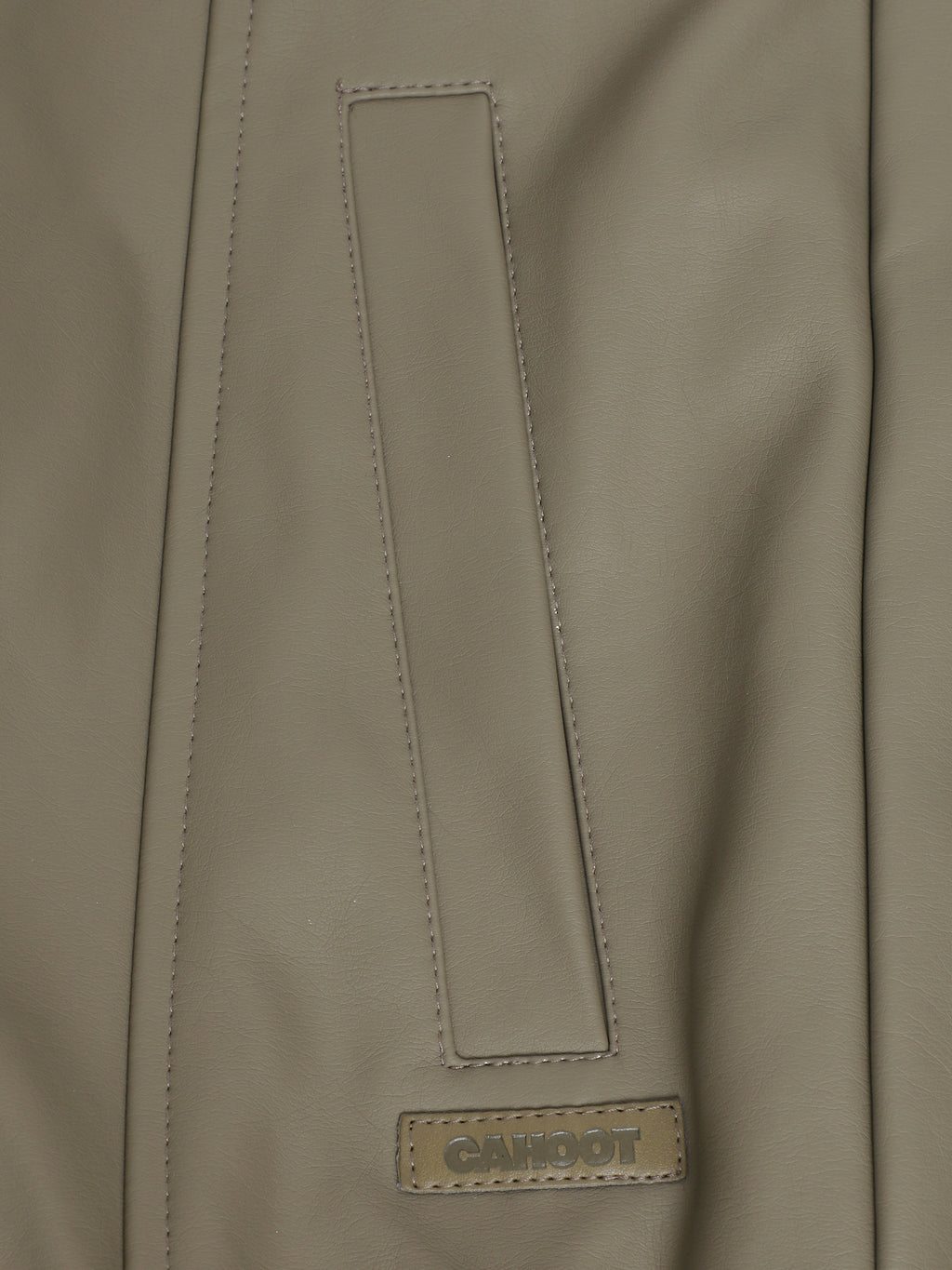 Cahoot Men's Olive Faux Leather Lined Biker Jacket - view 8