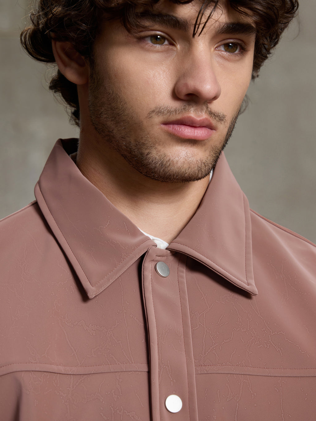 Cahoot Men's Pink Faux Leather Lined Coach Jacket - view 7