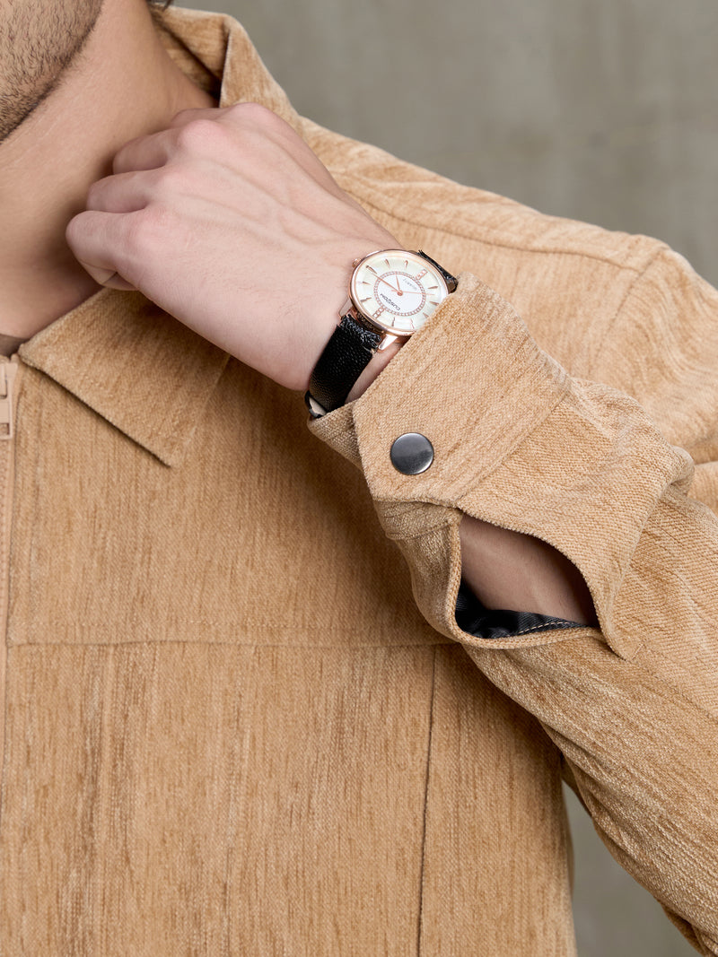 Cahoot Men's Light Brown Cut & Sew Slub Jacket - view 9