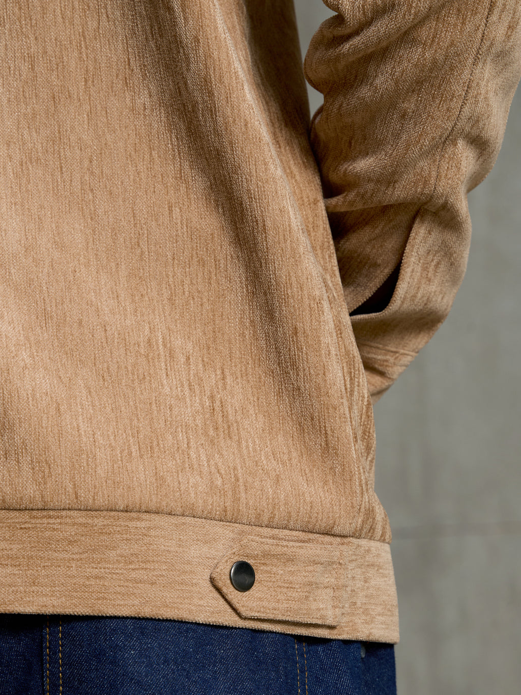 Cahoot Men's Light Brown Cut & Sew Slub Jacket - view 8