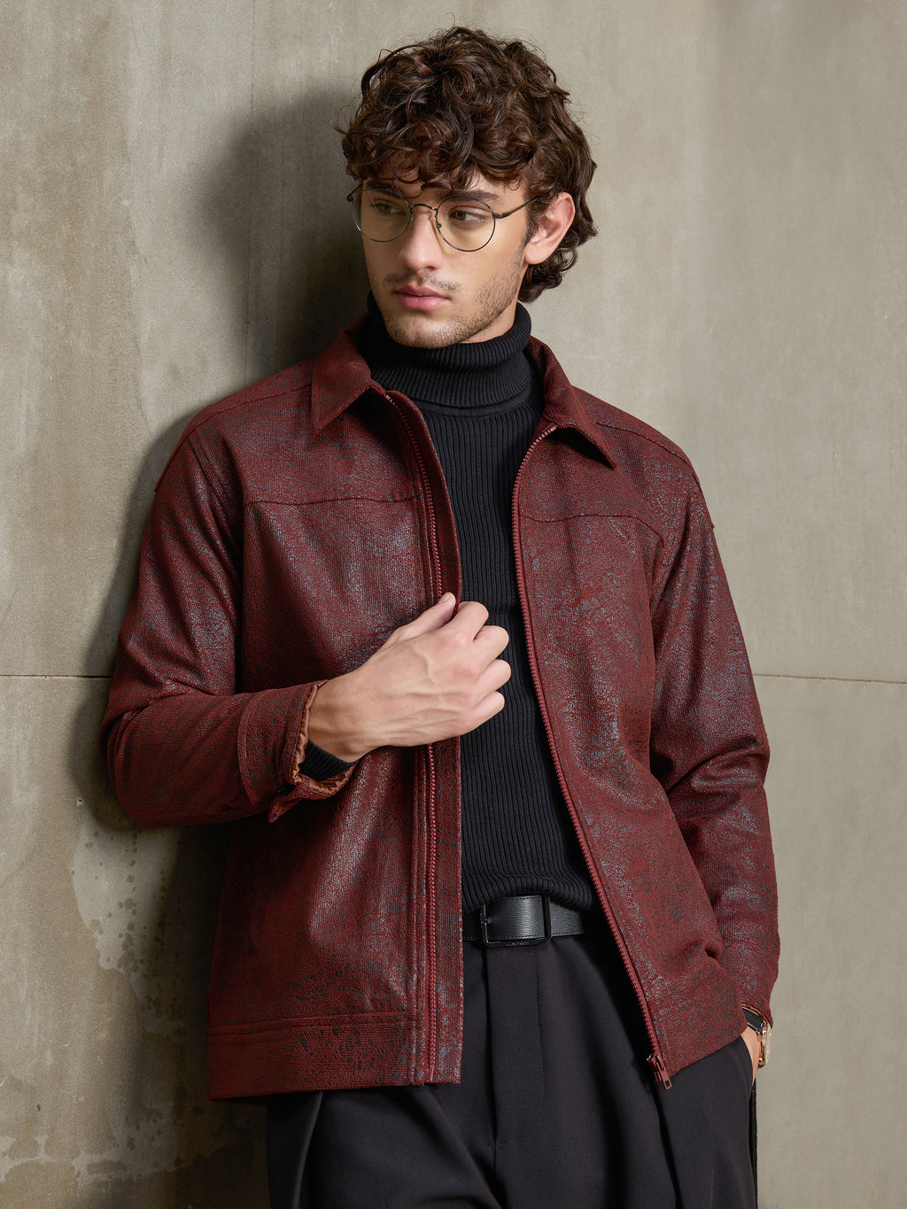 Cahoot Men's Red Foil Corduroy Lined Trucker Jacket - view 1