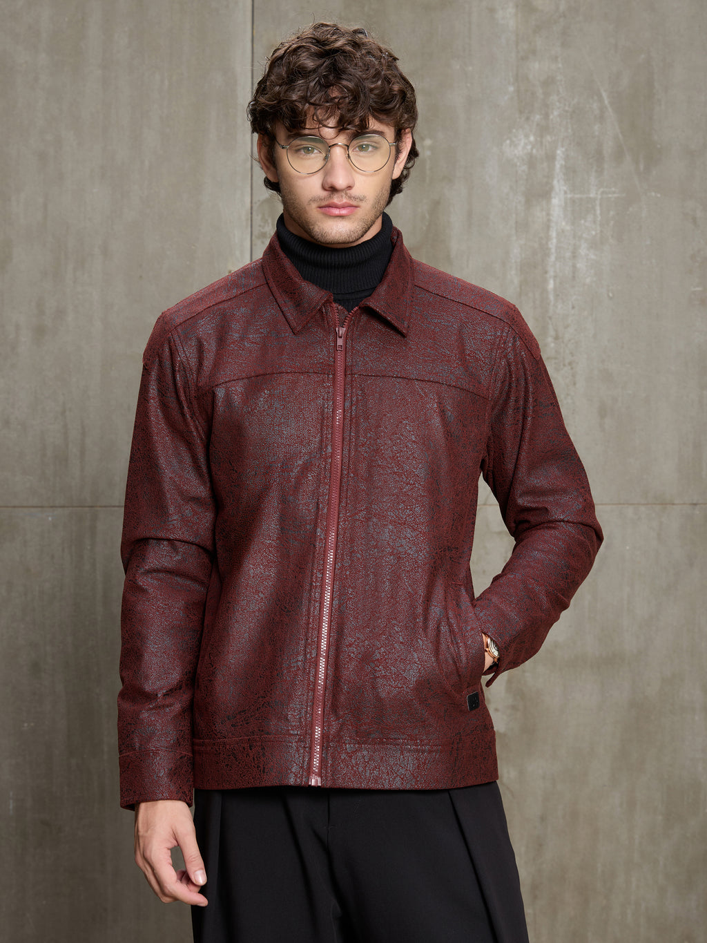 Cahoot Men's Red Foil Corduroy Lined Trucker Jacket - view 2